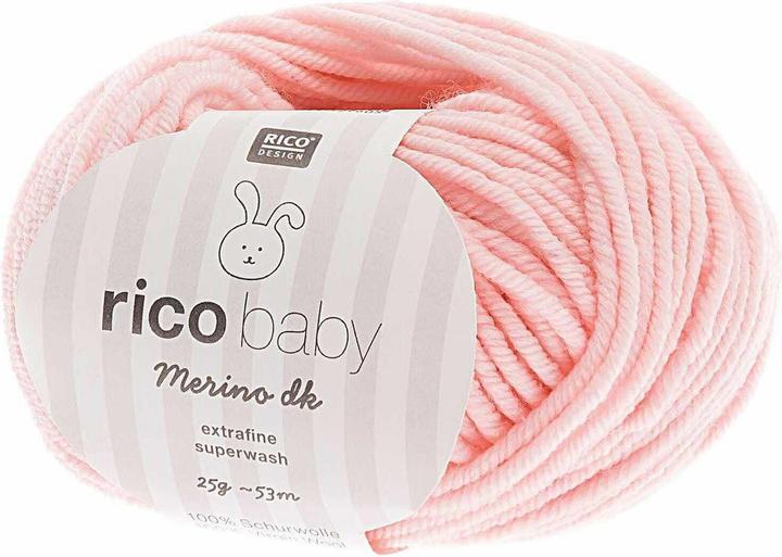 Immagine prodotto Rico Design Lana Baby Merino dk 25 g Rosa (53 m)