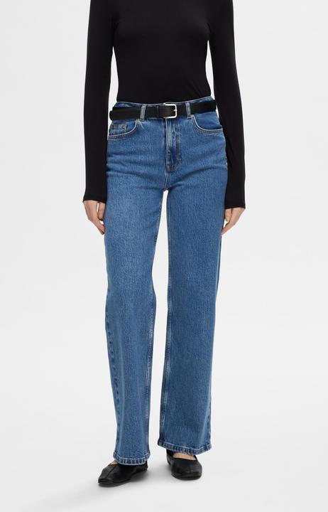 Actual product image Selected Femme Slfalice Hw Wide Long Wing Blu Jean Noos (28)