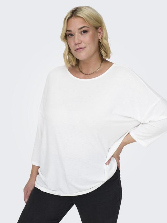 Actual product image Only Loose-fitting curvy top with 3/4-length sleeves Top (M)