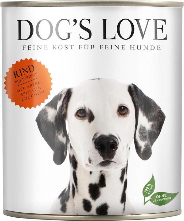 Actual product image Dog's love Adult Beef, Apple, Spinach & Zucchini (Adult, 6 pcs., 200 g)
