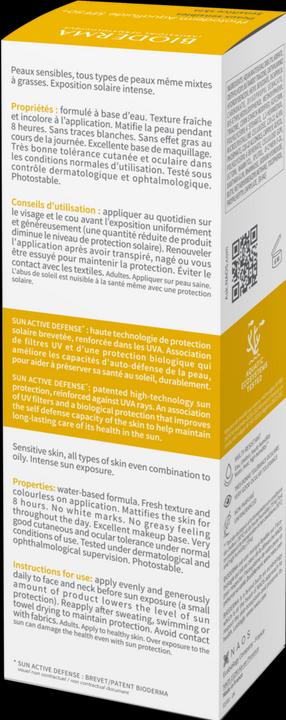 Nährwerte und Zutaten Bioderma Photoderm Aquafluide SPF50+ (Sonnencreme, SPF 50, 40 ml, 0.04 g)