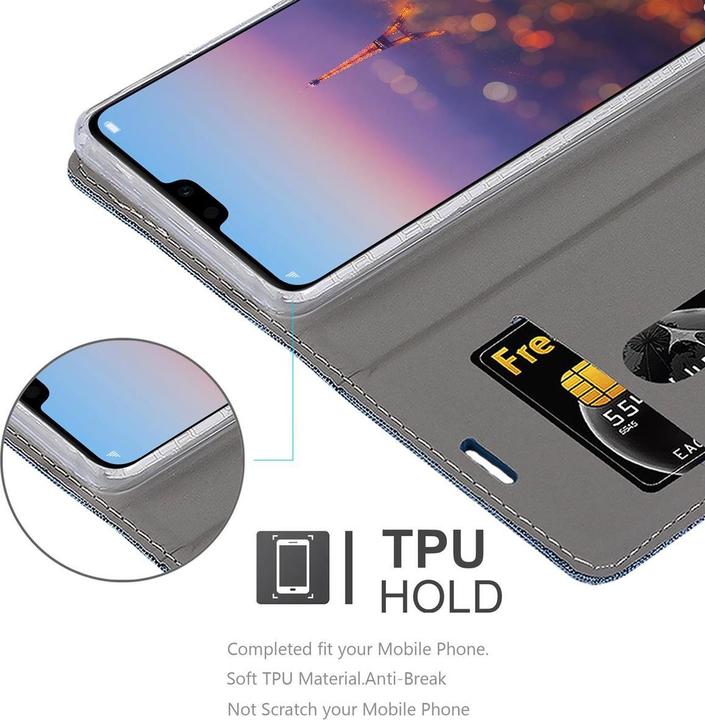 Image du produit Cadorabo Couverture look jeans Book (Huawei P20 Pro)