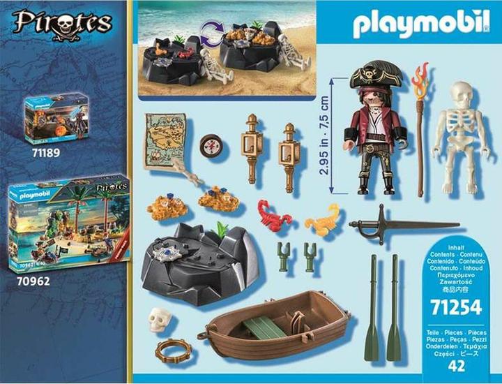Produktbild Playmobil Starter Pack Pirat mit Ruderboot (71254, Playmobil Pirates)