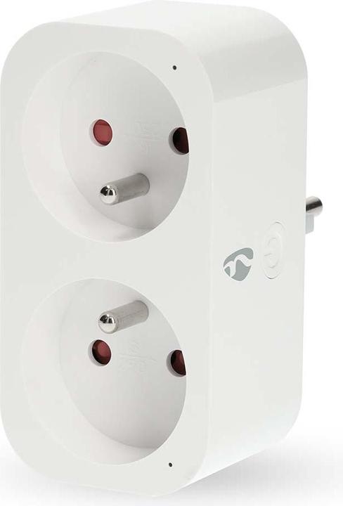 Produktbild Nedis N WIFIP141EWT - Switchable WLAN socket outlet, 2-gang FR version