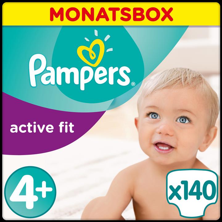 Pampers Active Fit (Gr. 4+, Monatsbox, 140 Stück)