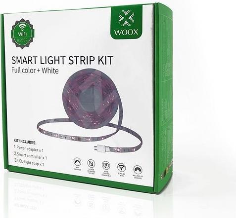 Produktbild Woox Smart LED Strip +Adapter RGB+WW, Alexa, Google Home (Mehrfarbig, 500 cm, Indoor)