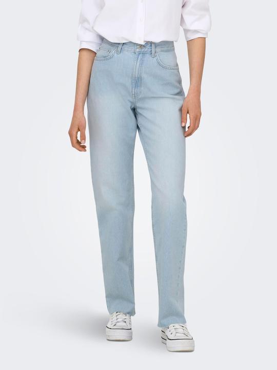 Immagine prodotto Only ONLRILEY Hohe Taille Gerade geschnitten Jeans Straight-Fit jeans (W33/L32)