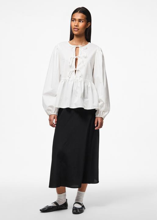 Produktbild Pieces Pcjolly Ls O-Neck Tie Top Wvn Noos Bc (XXL)