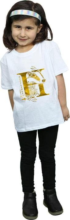 Actual product image Girls Hufflepuff Badger Cotton T-Shirt (128)
