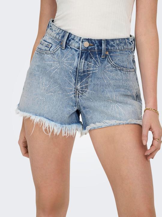Immagine prodotto Only ONLGABI Hohe Taille Normal geschnitten Jeans-Shorts Jeans-Shorts (S)