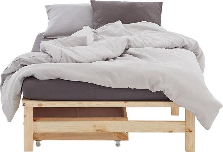 Immagine prodotto Homestyle4u Palettenbett mit Lattenrost (100 x 200 cm)