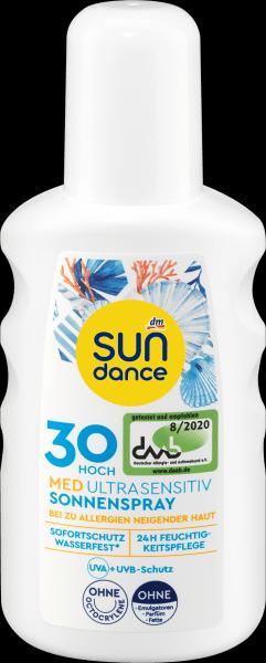 dm Sundance Sonnenspray MED ultra sensitiv, LSF 30 (Sonnenspray, SPF 30)