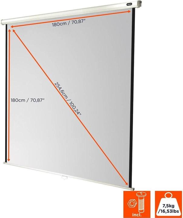 Produktbild Celexon Rollo Economy (100", 16:9, 21:9, 4:3, 1:1)
