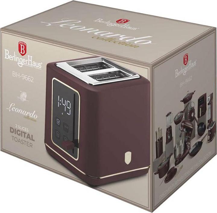 Actual product image BerlingerHaus Haus Toaster mit Digitalanzeige Leonardo Collection (EU plug)