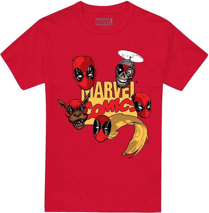 Actual product image Deadpool Mens Character Heads T-Shirt (M)