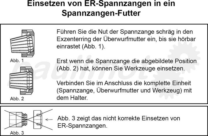 Image du produit Paulimot Spannzangenfutter / Aufnahme für ER11-Spannzangen MK1/M6