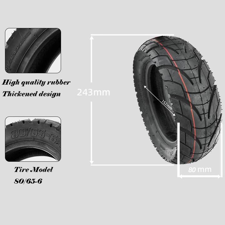 Image du produit Msuitable 10 Zoll E-Scooter Off-Road Reifen