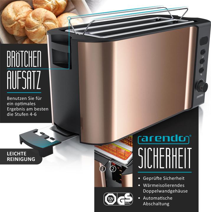 Immagine prodotto Arendo Set per la colazione, bollitore in acciaio inox da 1,5 l con selezione della temperatura e (1.50 l)