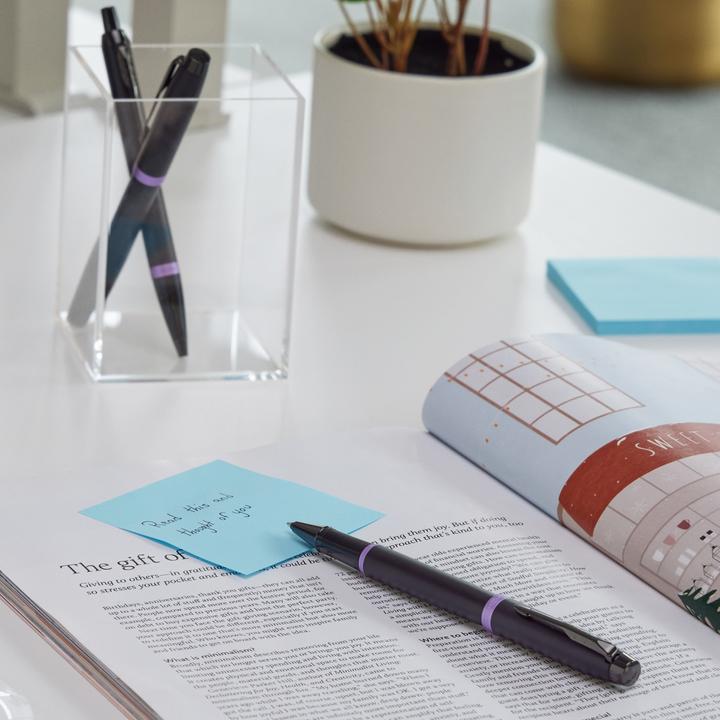 Actual product image Parker Pen PARKER biros IM Vibrant Rings Purple PVD M Black (Violet)