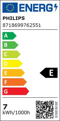 Energy Label Philips LED (E27, 7 W, 806 lm, 1 x, E)