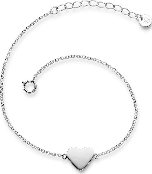 Produktbild Glanzstücke München Damen Herz Sterling Silber silber 17,0 cm Basislänge + 3,0 cm Verlängerung - 5972 (17 cm, Sterling Silber)