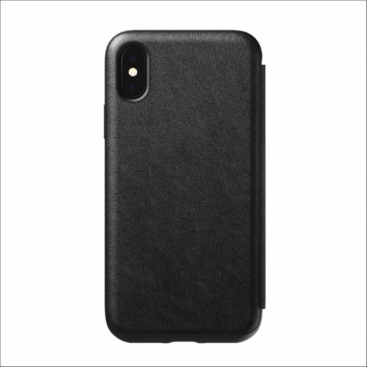 Produktbild Nomad Tri-Folio Leather Rugged Black iPhone X / Xs (Apple iPhone X, Apple iPhone XS)