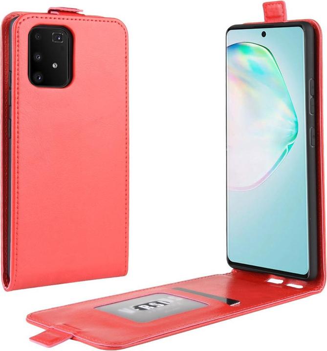 Cover-Discount Galaxy S10 Lite - Klassisches Flip Case vertikal rot (Samsung Galaxy S10 Lite)