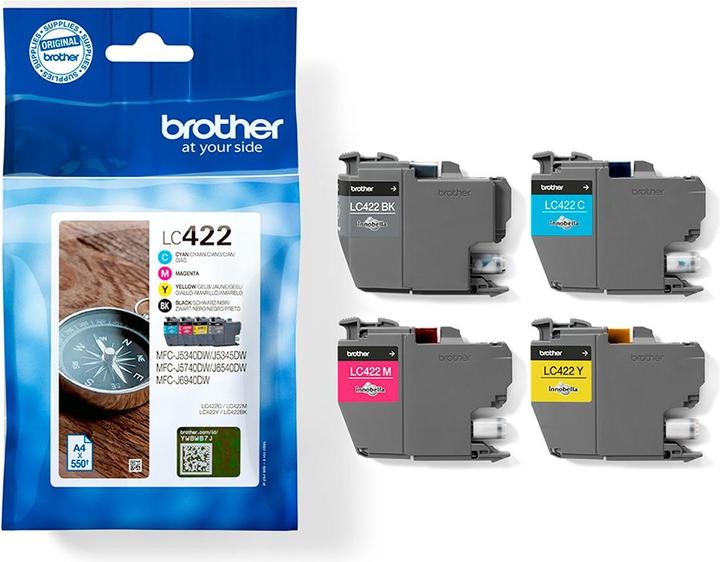 Produktbild Brother and Ink Cartridges Multipack Each cartridge prints up to (M, BK, C, Y)