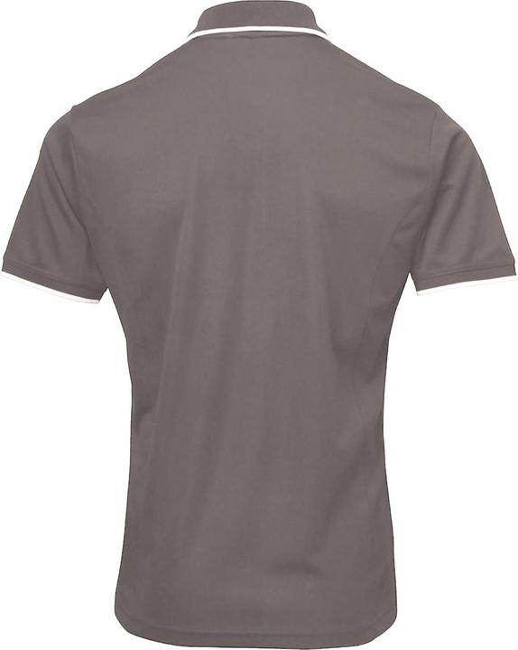 Actual product image Premier Contrast Coolchecker polo shirt (M)
