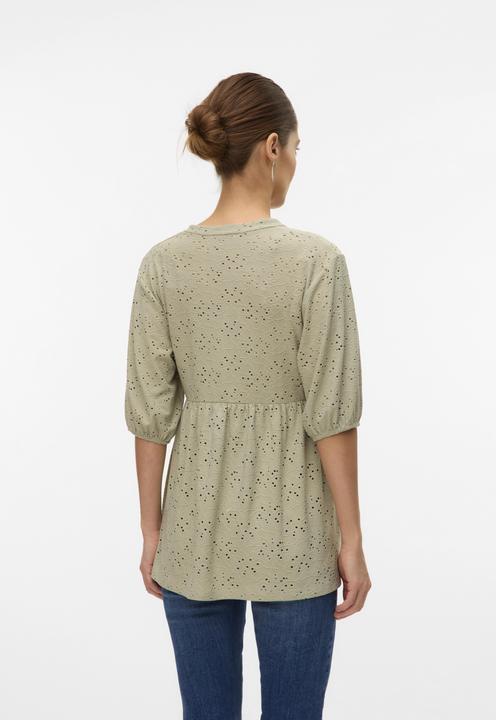 Image du produit Mamalicious Normal geschnitten Mandarin Kragen Top Bluse (L)