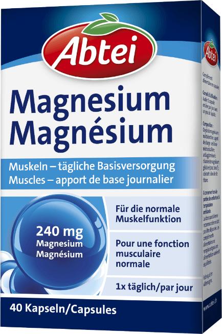 Produktbild Abtei Magnesium Kaps (40 Stück, Tabletten, 50 g)
