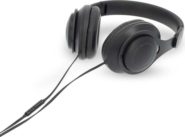 Nedis Over-Ear Headphones Wired | Cable length: 1.20 m | Volume control | Black (Cable)