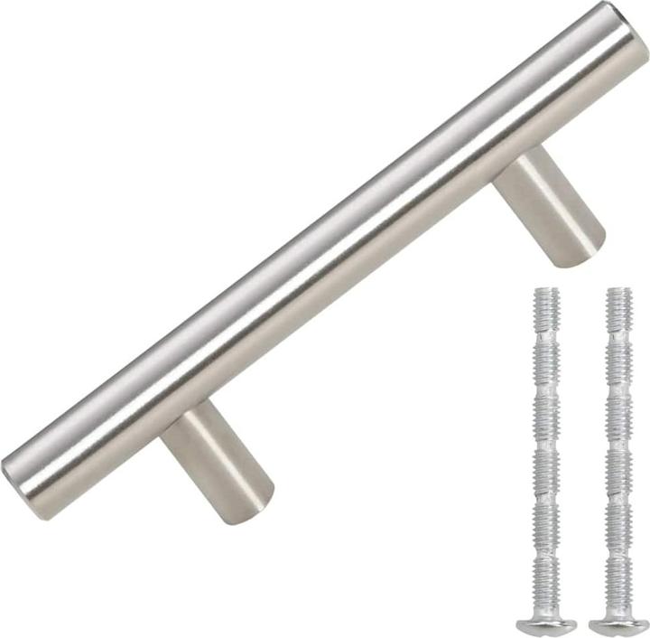 Produktbild VidaXL Möbelgriffe 10 Stk. Silbern 64 mm Edelstahl,Farbe