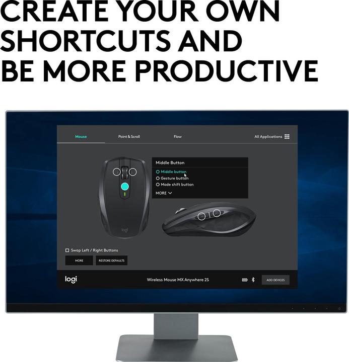 Image du produit Logitech MX Anywhere 2S (Sans fil)
