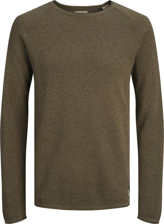 Actual product image Jack & Jones Plain knitted pullover Knitted pullover with round neck (M)