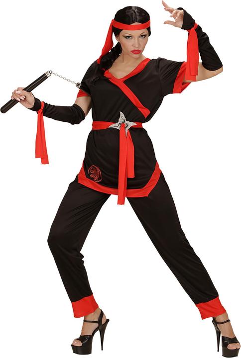 Immagine prodotto Widmann Costume da ragazza ninja nera (S)