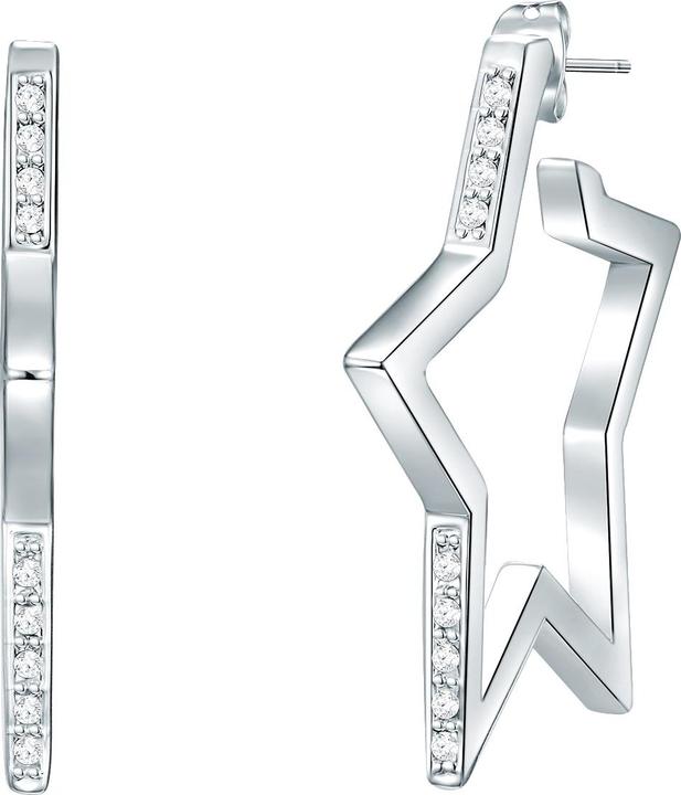 Actual product image Lulu & Jane Ladies Star Metal Alloy Decorated with Crystals by Swarovski® silver - 29311 (Metal alloy)