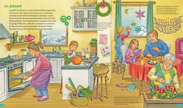 Immagine prodotto Tessloff BOOKii® Hören und Staunen Erlebe die Weihnachtszeit (Tedesco, Andrea Weller-Essers, Ute Simon, 2022)