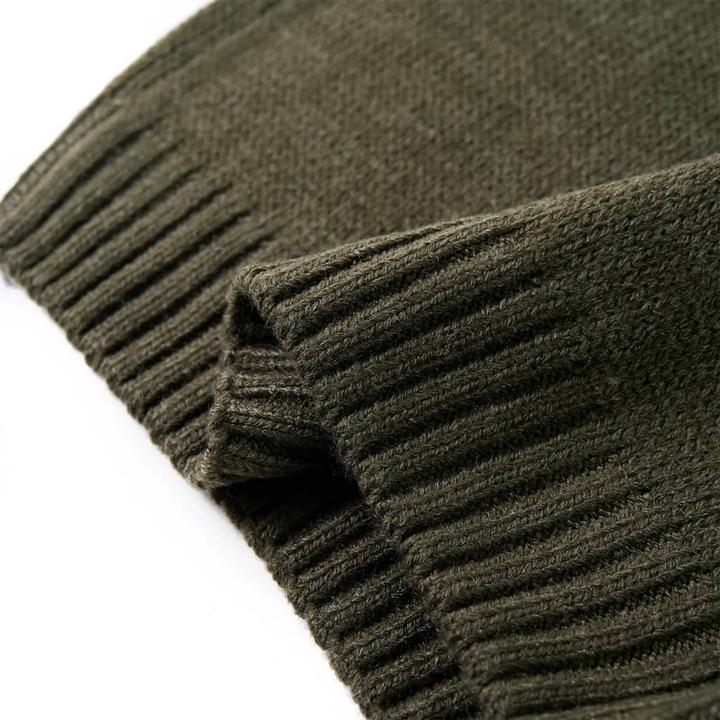 Image du produit VidaXL Pullover enfant tricoté Kaki 128,Matière : 100 (128)