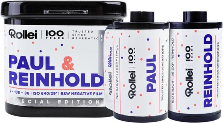 Actual product image Rollei films Paul & Reinhold 640/36x2