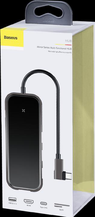 Actual product image Baseus Mirror Series Multifunctional Hub (USB-C, 7 Ports)
