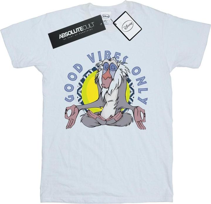 Actual product image Disney Womens/Ladies The Lion King Rafiki Good Vibes Only Cotton Boyfriend T-Shirt (L)