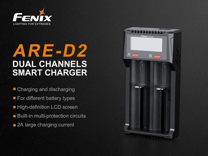 Image du produit Fenix ARE-D2 (26650, AA, AAA, C, Chargeurs sans batterie)