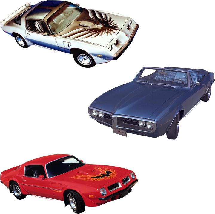 Immagine prodotto Pontiac Firebird Deluxe Macchine Adesivi Misura Confezione 50