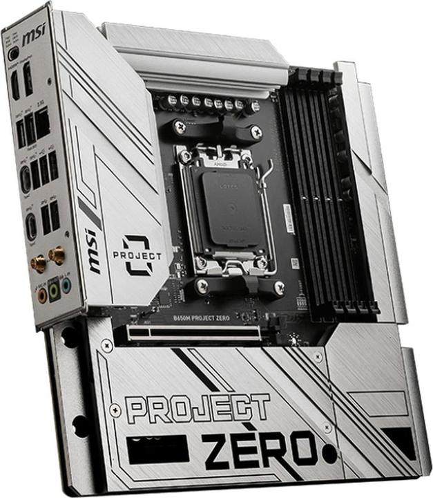Immagine prodotto MSI B650M PROJECT ZERO (B650,AM5,mATX,DDR5) (AM5, AMD B650, mATX)