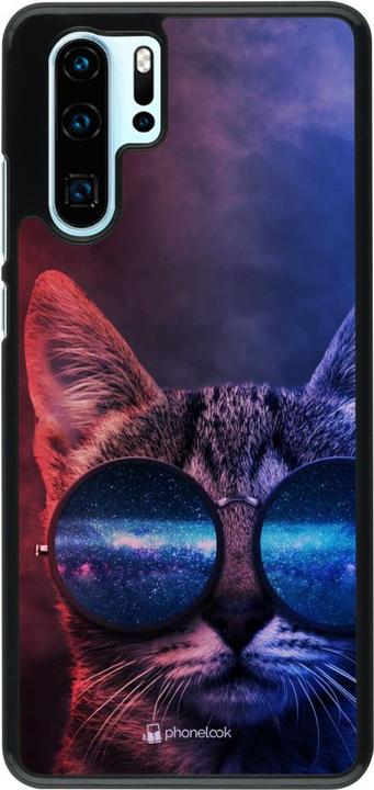 Produktbild PhoneLook Hülle Red Blue Cat Glasses (Huawei P30 Pro)