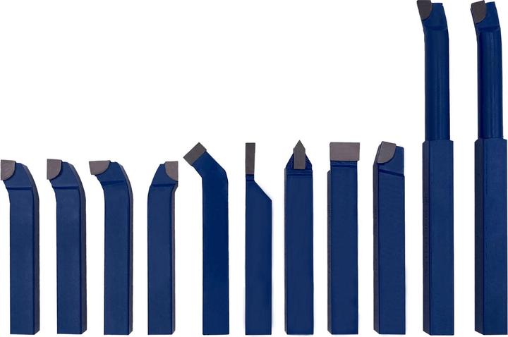 Produktbild Paulimot Drehmeissel-Set 11-teilig mit Hartmetallplatten P30, DIN 4976, 14 mm (14 mm)