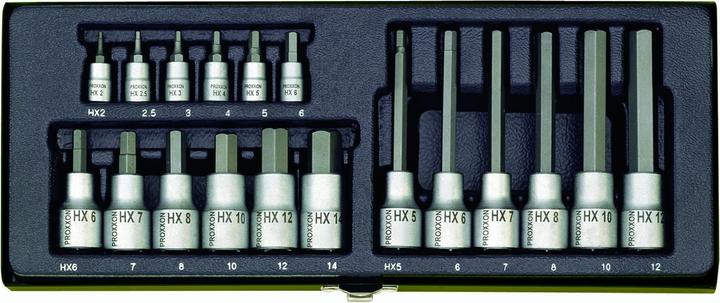 Actual product image Proxxon Super safety and special bit set (Tri-Wing M3, Tri-Wing M4, Tri-Wing M5, Cross Phillips PH M0, Cross Pozidriv PZ M1, Hexagon socket TX M8, Hexagon socket TX M10, Hexagon socket TX M15, Hexagon socket TX M20, Hexagon socket TX M30, Tri-Wing M2, Cross Phillips PH M1, Cross Phillips PH M2, Hexagon socket TX M5, Hexagon socket TX M6)