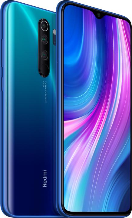 Actual product image Xiaomi Redmi Note 8 Pro (128 GB, Ocean Blue, 6.53", Hybrid Dual SIM, 64 Mpx, 4G)