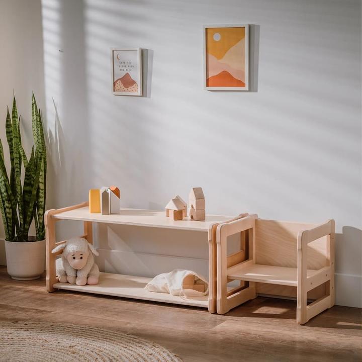 Image du produit Activity Board Ambiance Waldorf, chambre d'enfant, étagère ouverte - Naturel